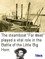 The Far West, a sternwheeler specifically designed for the shallow waters of the Upper Missouri and the Yellowstone, was contracted by the Army to bring supplies to troops operating in Montana in 1876.